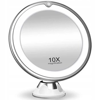Podświetlane lusterko kosmetyczne lustro LED powiększające 10X do makijażu - Inna marka