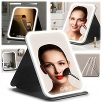 Podświetlanie lusterko kosmetyczne LED składane dotykowe USB do makijażu ELECTRONICA 4U