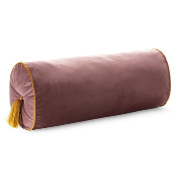 Poduszka 20x45 Velvet różowa welurowa wałek 70G - Eurofirany