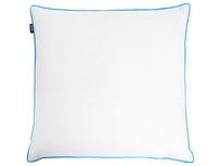 Poduszka ANETO Niska Kacze pióra i puch 80 x 80 cm Biały Beliani