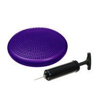 Poduszka balansowa wypustkami sensorycznymi do ćwiczeń równowagi, core z pompką ø 33 cm fioletowa DrFit - DrFit