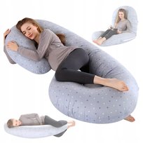 Poduszka Ciążowa dla Kobiet w Ciąży 2w1 do Spania Karmienia Rogal Typu C