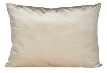 poduszka dekoracyjna 60 x 45 x 15 cm aksamitna biała - TWM