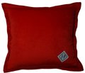 Poduszka dekoracyjna F-P VELVET 45x45 RED czerwona ozdobna duża na fotel łóżko do salonu sypialni - Fabryka-Poduszek