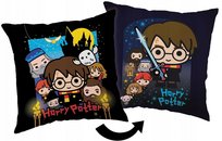 Poduszka Dekoracyjna Harry Potter Kawaii Chibi Dwustronna Ron Hermiona Prezent Jasiek 40X40