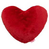 Poduszka dekoracyjna, Walentynki, bordowe serce, 42 cm