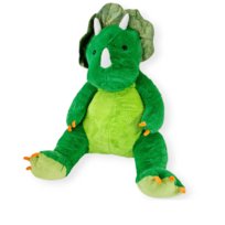 Poduszka Dinozaur Pluszowy Gigant Triceratops Siedzący 110cm Zielony