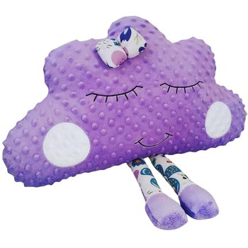 Poduszka dla dzieci chmurka Przytulanka dla niemowląt fioletowa chmurka 45 x 25 cm - Olimagia
