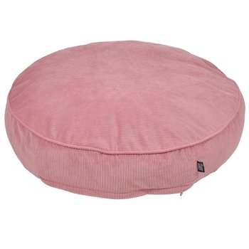Poduszka dla kota i psa okrągła VELOURS COTELÉ, Ø 80 cm, różowa - Love Story