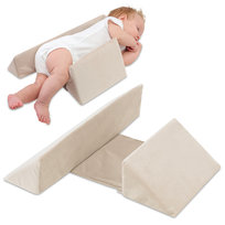 Poduszka dla śpiących na boku, poduszka podpierająca dla niemowląt, poduszka klin – poduszka do bocznego ułożenia, trójkątna poduszka podpierająca, poduszka dla niemowląt i poduszka boczna dla dzieci 0-12 miesięcy