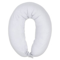 Poduszka do karmienia lub do spania na boku 190 cm - Poduszka ciążowa wspierająca pozycjonująca jasnoszara
