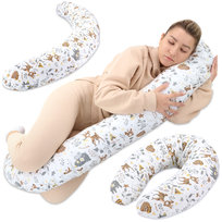 Poduszka do karmienia XXL Poduszka Ciążowa 190 cm – Pregnancy Pillow Body Pillow Poduszka dla Śpiących na Boku Poduszka do Spania Poduszka Rehabilitacyjna z Poszewką z Bawełny