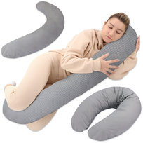 Poduszka do karmienia XXL Poduszka Ciążowa 190 cm – Pregnancy Pillow Body Pillow Poduszka dla Śpiących na Boku Poduszka do Spania Poduszka Rehabilitacyjna z Poszewką z Bawełny