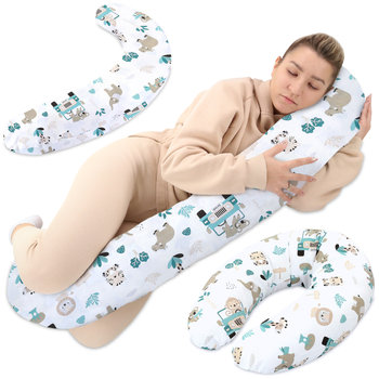 Poduszka do karmienia XXL Poduszka Ciążowa 190 cm – Pregnancy Pillow Body Pillow Poduszka dla Śpiących na Boku Poduszka do Spania Poduszka Rehabilitacyjna z Poszewką z Bawełny  - Amazinggirl