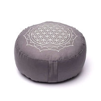 Poduszka do medytacji z bawełny organicznej 33 cm - Mandala Yogi & Yogini