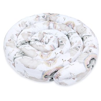 Poduszka do spania na boku 400 cm bawełna - poduszka długa wałek do spania pod kark słoń - Totsy Baby