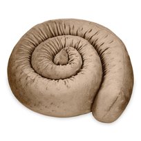 Poduszka do spania na boku w kształcie węża 150 cm minky  - poduszka długa rolka do spania pod kark khaki