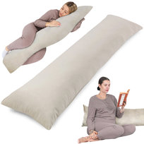 Poduszka do spania na boku z poszewką 40 x 145 cm - komfortowa poduszka do spania na boku na całe ciało