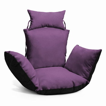 Poduszka do wiszącego fotela kokon w kolorze fioletowym – Poduszka na huśtawkę typu kokon - Postergaleria