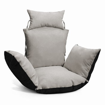 Poduszka do wiszącego fotela kokon w kolorze szarym – Poduszka na huśtawkę typu kokon - Postergaleria