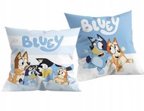 Poduszka jasiek dla dziecka 40x40 rodzinka psiaków z bajki Bluey dwustronna