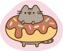Poduszka kształtka kształtowa Pusheen i ciastko