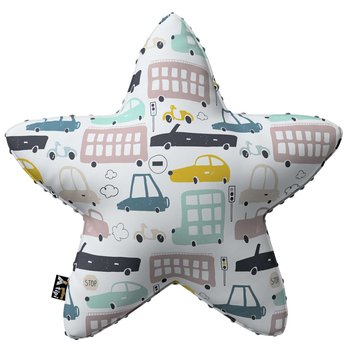 Poduszka Lucky Star z minky, 52x15x52cm, Magic Collection - Yellow Tipi