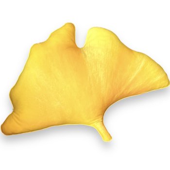Poduszka mała żółta liść Ginkgo Biloba Miłorząb - Poduszkownia