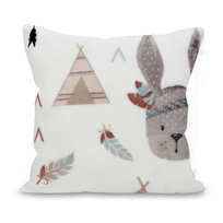 Poduszka MOOKY BUNNY mikroflanela 40x40, Królik 