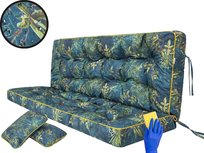 Poduszka na Huśtawkę na Ławkę Ogrodową 150 cm Gruba Wodoodporna + 2 Jaśki
