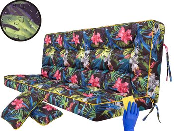 Poduszka na huśtawkę ogrodową, Pola, Kolorowe Liście, 180 cm - HobbyGarden