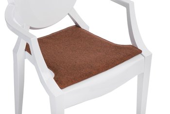 Poduszka na krzesło INTESI Royal, brązowa, 42x44 cm - Intesi