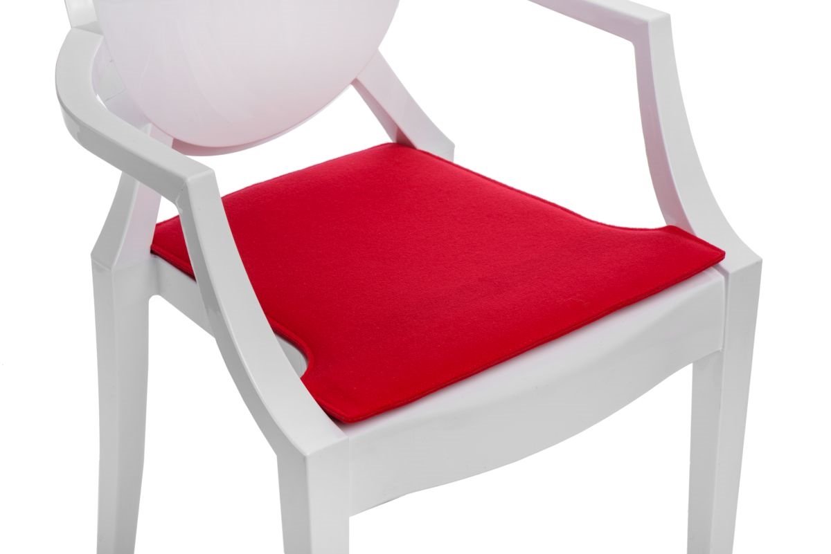 Фото - Подушки Intesi Poduszka na krzesło  Royal, czerwona, 42x44 cm 