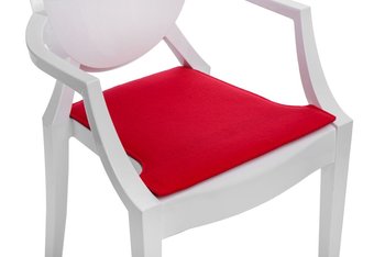 Poduszka na krzesło INTESI Royal, czerwona, 42x44 cm - Intesi