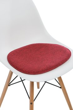 Poduszka na krzesło INTESI Side Chair, czerwona, 36x41 cm - Intesi