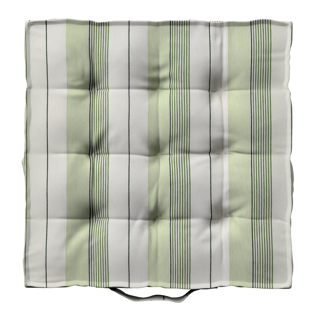 Poduszka na krzesło Kuba, zielone pasy, 50 x 50 x 10 cm, Vibes ...