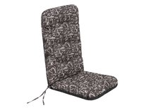 Poduszka na krzesło ogrodowe, Basia, Brązowa kawa, 48x48x75 cm