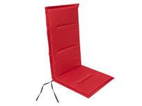 Poduszka na krzesło ogrodowe, Marta, Czerwono-grafitowa, 46x115 cm