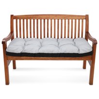Poduszka na ławkę na zewnątrz, poduszka na paletę 100x50 cm - poduszki  do mebli ogrodowych jasnoszary