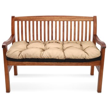 Poduszka na ławkę na zewnątrz, poduszka na paletę 120x50 cm - poduszki  do mebli ogrodowych beżowy - Amazinggirl