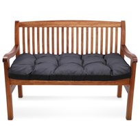 Poduszka na ławkę na zewnątrz, poduszka na paletę 180x50 cm - poduszki  do mebli ogrodowych grafit