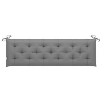Poduszka na ławkę ogrodową, szara, 180x50x7 cm, tkanina - vidaXL