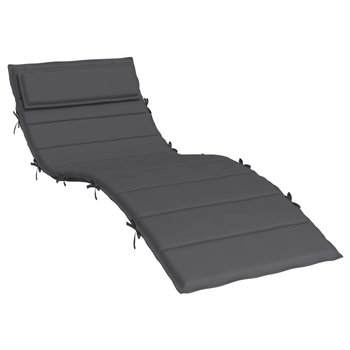 Poduszka na leżak, antracytowa, 180x60x3 cm, tkani - vidaXL