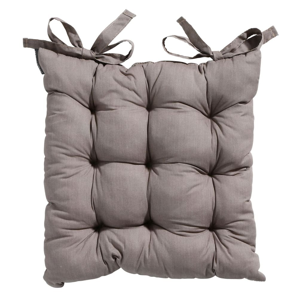 poduszka na siedzisko 46 x 46 x 6 cm bawełna/poliester taupe