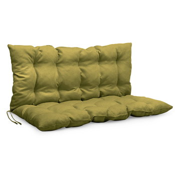 Poduszka ogrodowa 100 x 120 cm na ławkę, huśtawkę w kolorze zielonym - Postergaleria