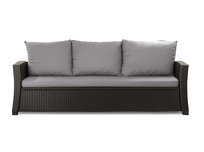 Poduszka ogrodowa na sofę rattanową 3-os, Setgarden, 160x60x50cm Szara  Poduszki na meble ogrodowe-Technorattan, Mix, 1szt Setgarden