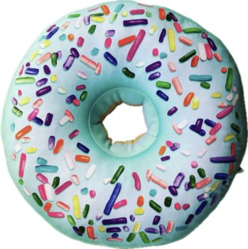 Poduszka pączek Donut mały miętowy - Poduszkownia