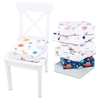 Poduszka podwyższająca dla dziecka 32x32x8 cm - Siedzisko na krzesło dziecięce z bawełny - Amazinggirl