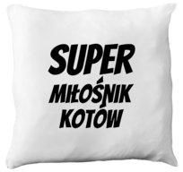 Poduszka prezent dla miłośnika kotów, miłośnik kotów, koty, kot + imię, 1