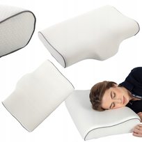 PODUSZKA PROFILOWANA ERGONOMICZNA DO SPANIA PIANKA MEMORY FOAM 50x30cm